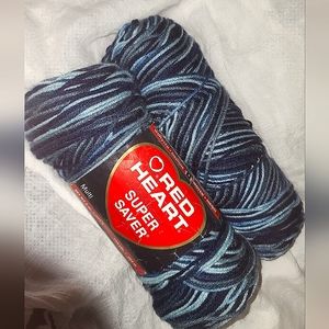 SET OF 2 - RED HEART Super Saver yarn